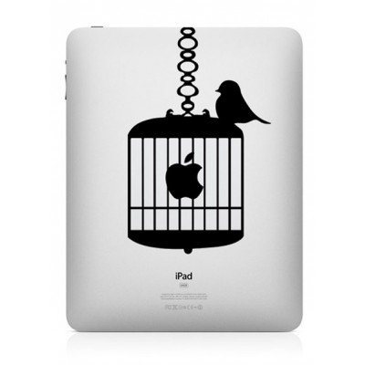 Birdcage iPad Sticker iPad Stickers